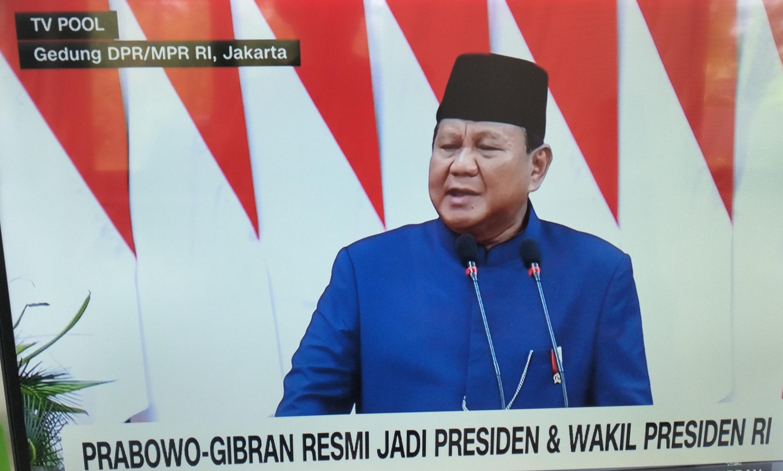 Pidato Pelantikan Prabowo Subianto: Keberanian Bangsa dan Bekerja untuk Rakyat.