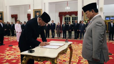 Prabowo Lantik Pimpinan KPK Periode 2024-2029, Tegaskan Pentingnya Integritas