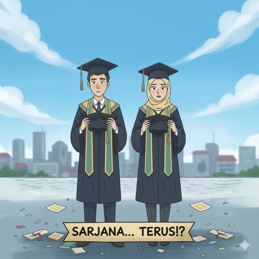 Wisuda: Saat toga terbang, realita mendarat 