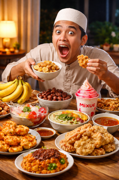 Berbuka: Antara Syukur dan BerlebihanKetika Nafsu yang Ditahan Seharian Menuntut Balas Dendam