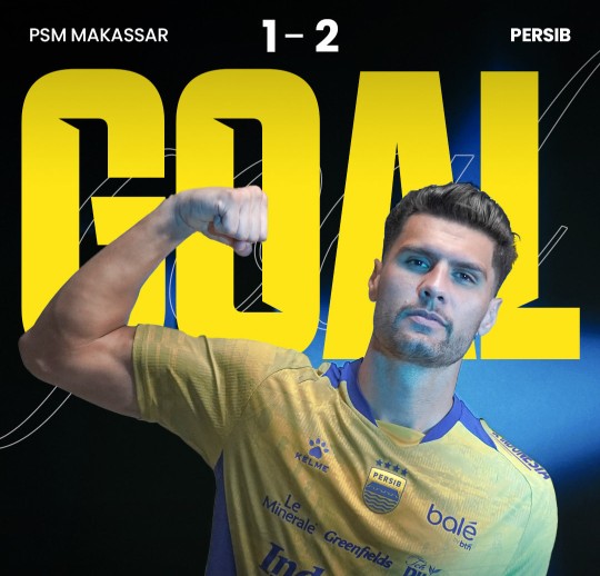 Dramatis di Parepare! Persib Bungkam PSM 2-1, Selangkah Lagi Hat-trick Juara