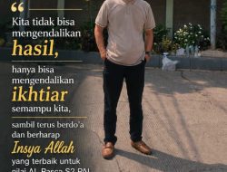 Ucapan Terimakasih Pasca Asesmen Lapangan S2 PAI