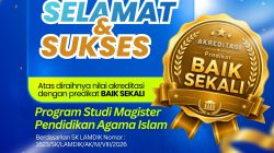 S2 PAI Resmi meraih predikat Baik Sekali