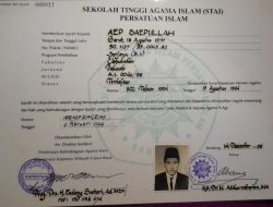 Catatan dari Generasi Awal PPT/STIU/STAIPI